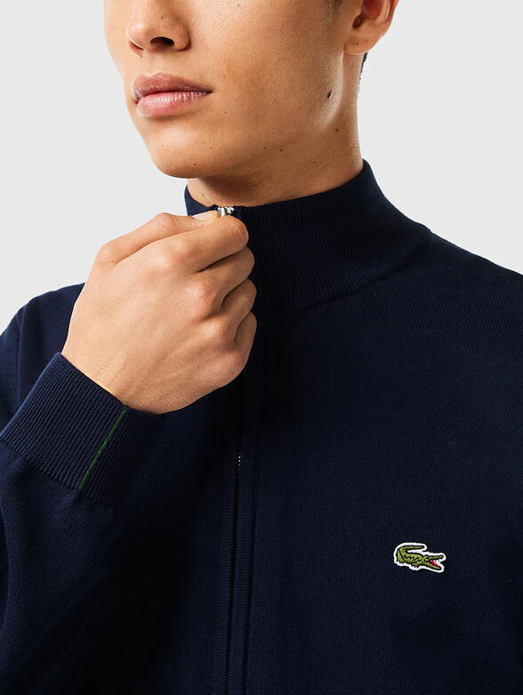 Cotton cardigan with zip - 6