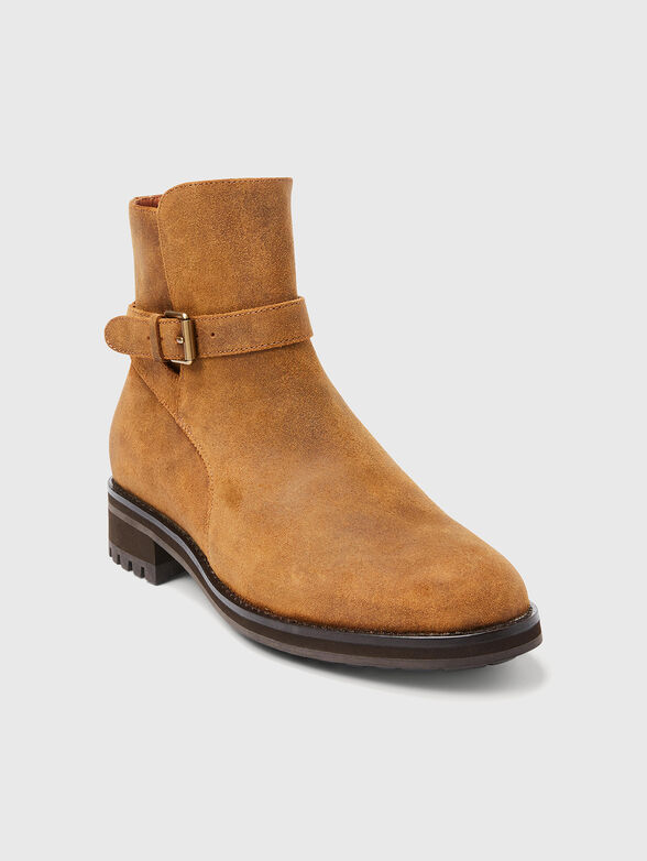 Brown leather boots - 2