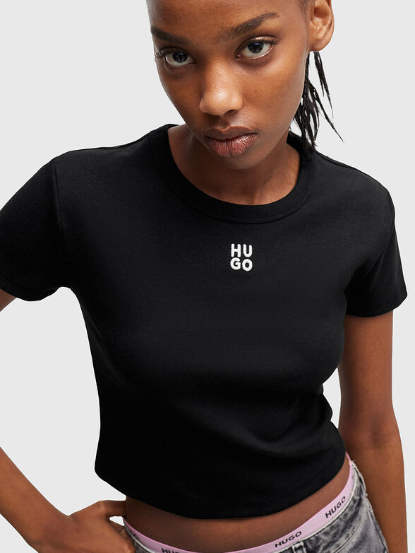 Short T-shirt with logo - 4