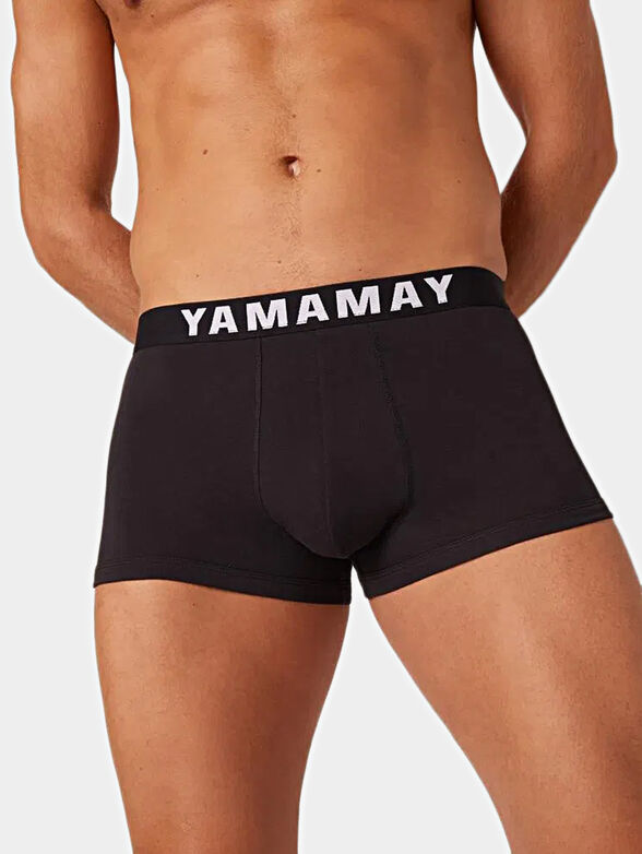 Black boxers with logo detail - 3
