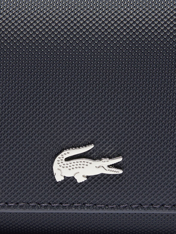 Beige wallet with logo detail - 3