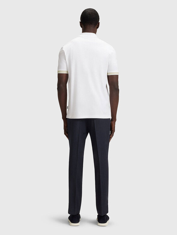 Cotton polo shirt with buttons - 3