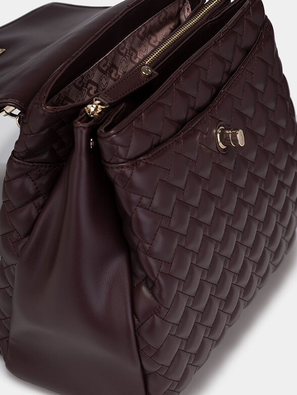 Black backpack with quilted effect - 4