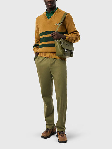 Straight trousers with elastic waist - 5