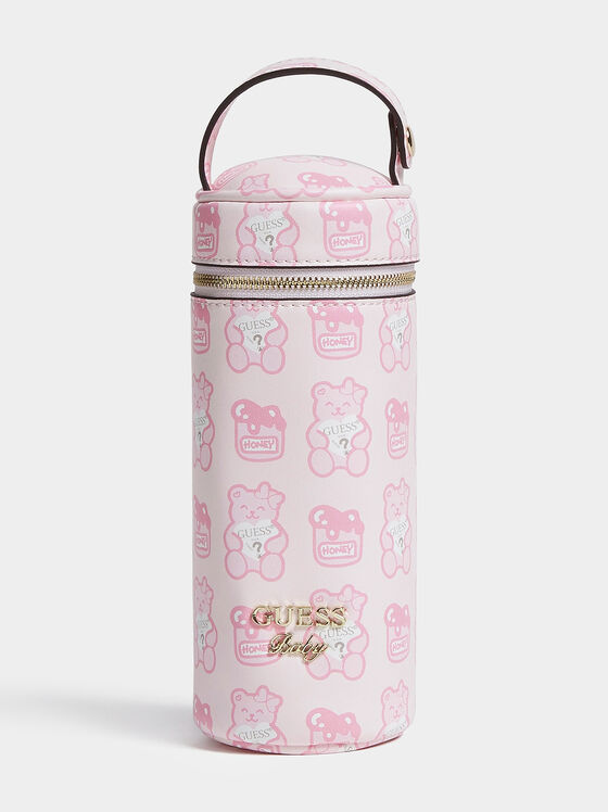Чанта за бебешка бутилка в розово - 1