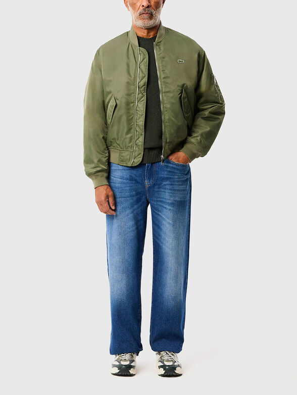 Crew neck green sweater - 2