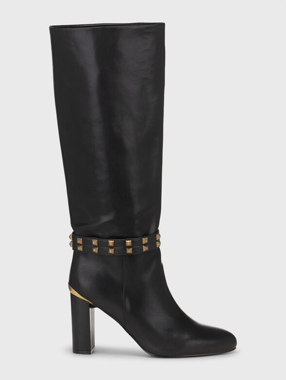 Leather boots with metal details - 1