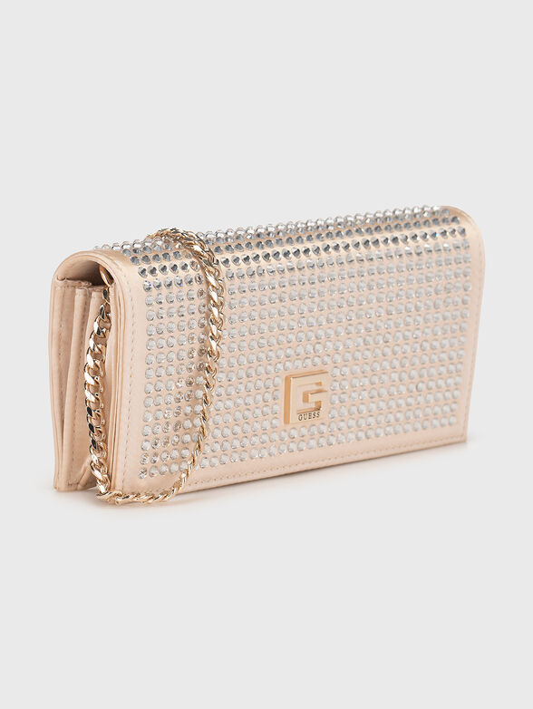 Clutch with rhinestone details - 4