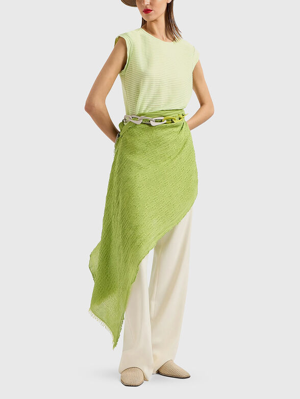 Jacquard top in fuxia colour - 2