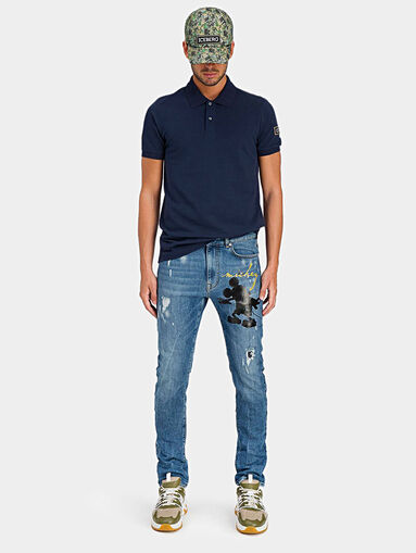 Jeans with Mickey Mouse print - 3