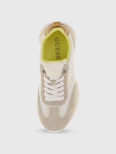 Black sports shoes with suede details - 5