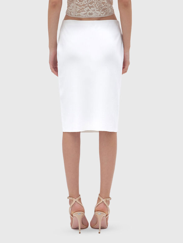 Midi skirt with floral motifs - 2