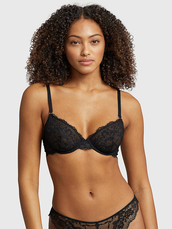 Black lace bra - 1