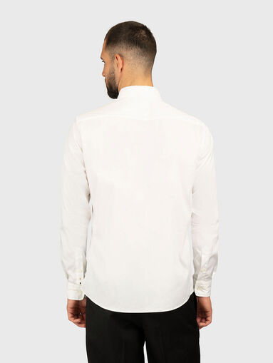 Slim cotton blend shirt - 3