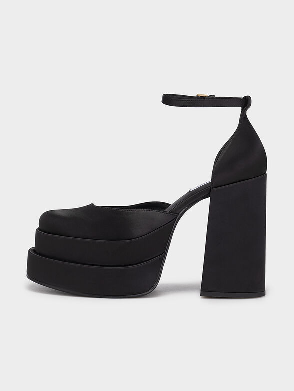 CHARLIZE black satin sandals - 4