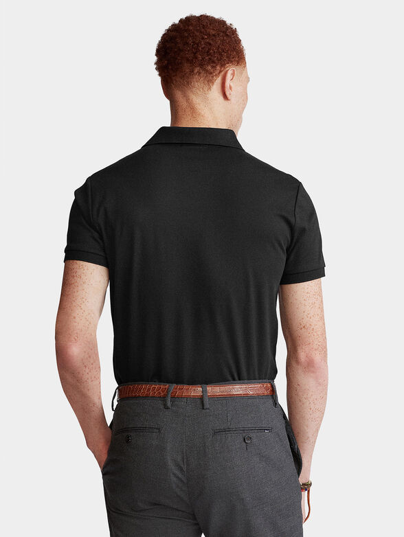 Polo shirt with colored logo embroidery - 2