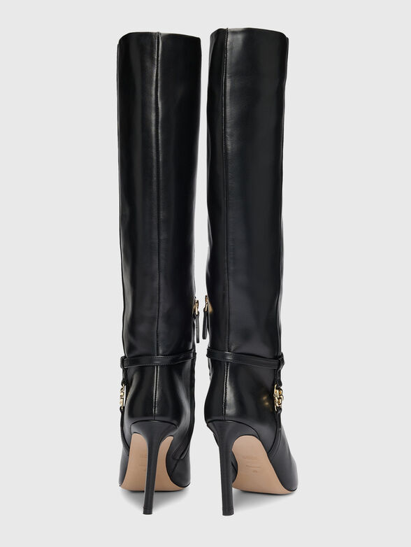 Leather heeled boots - 4