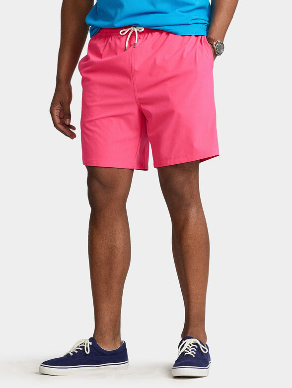 Swim trunks in fuxia color - 1