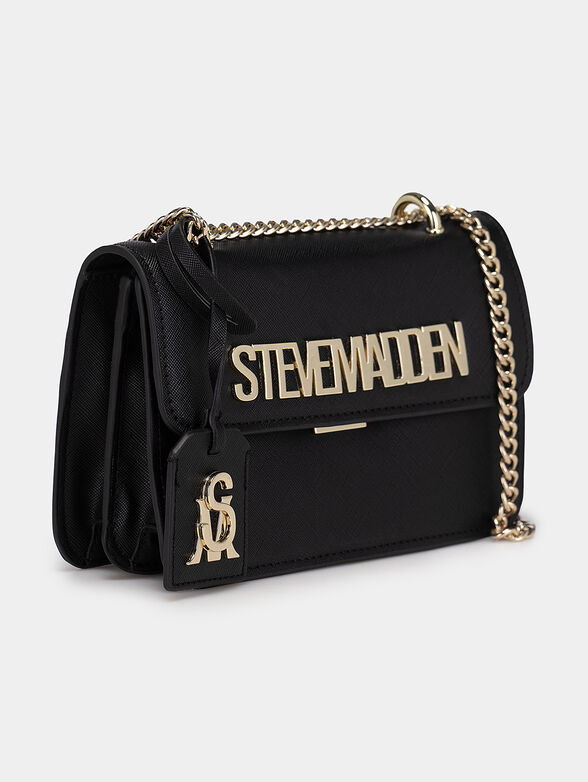 Crossbody bag with golden logo and Saffiano effect - 4