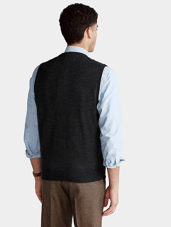 Sleeveless wool sweater - 2