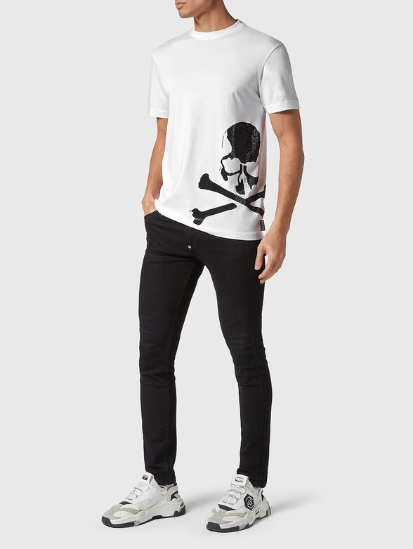 Beige T-shirt with logo detail - 2