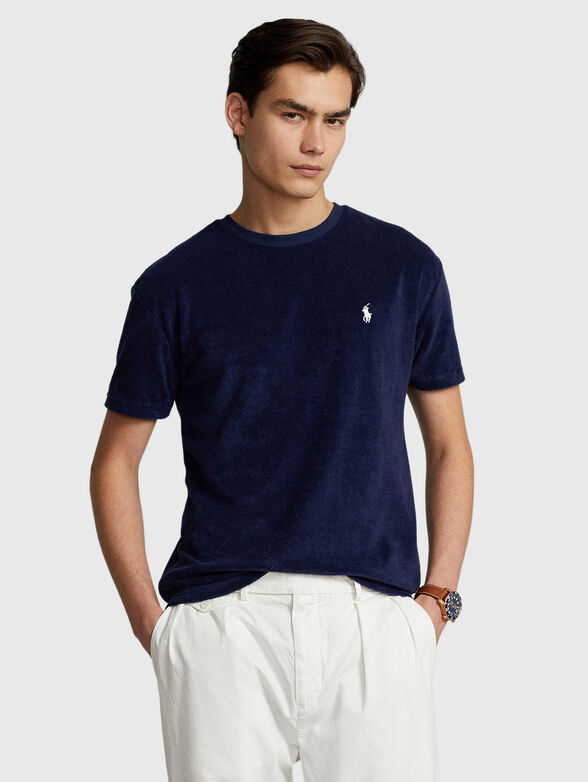 T-shirt in soft fabric with logo embroidery - 1