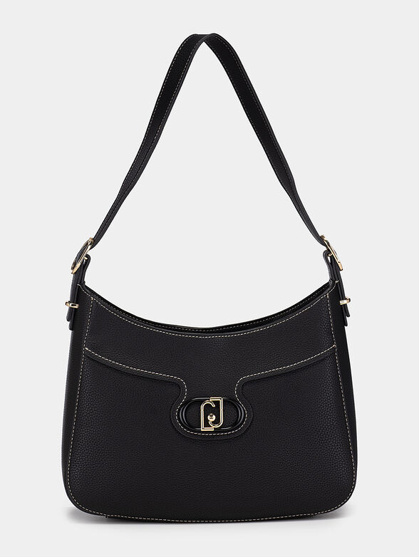 Hobo bag with logo accent - 1