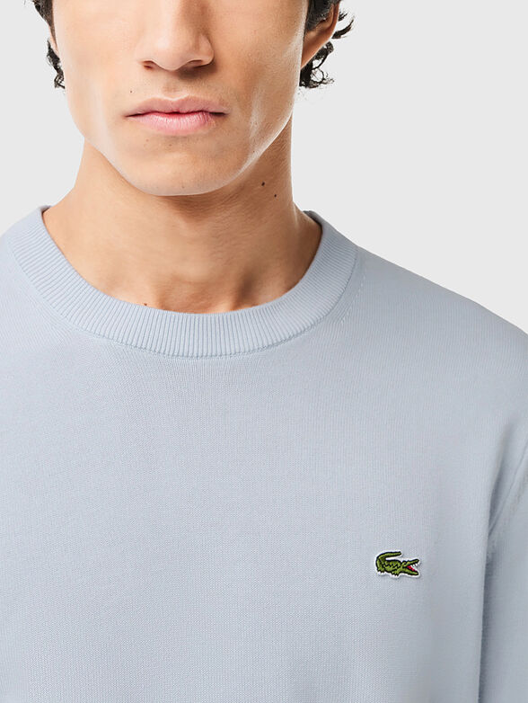 Crew neck cotton sweater - 4