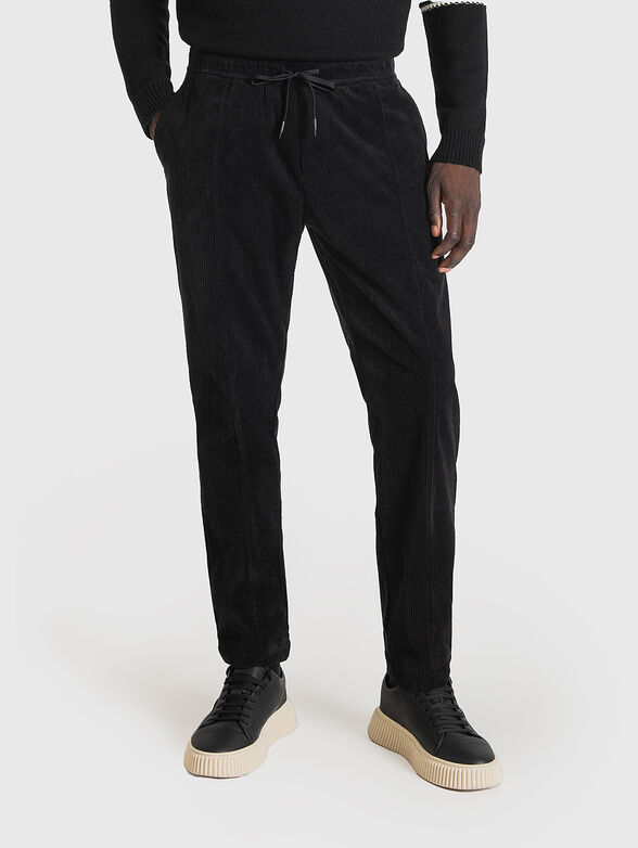 Corduroy black pants - 0