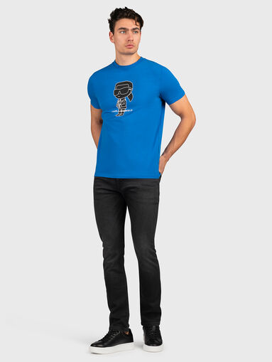 Black cotton blend jeans - 5