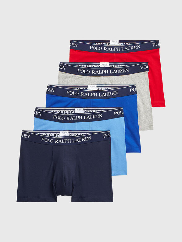 Set of five pairs of coloured trunks - 1