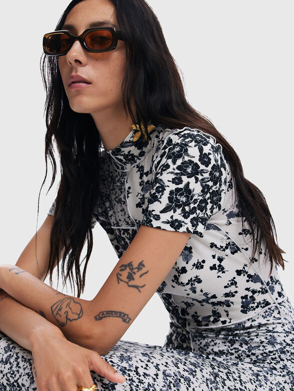 Dress with floral print - 4