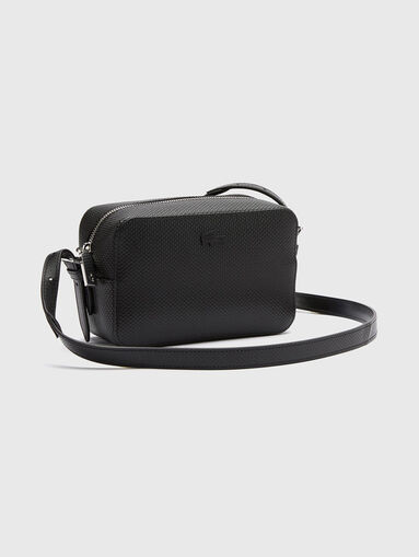Leather crossbody bag with logo - 4