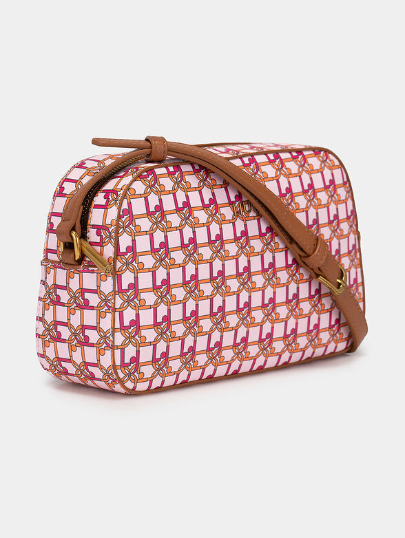 Crossbody bag with logo print and a scarf - 6
