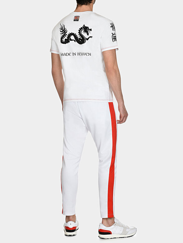 TS017 T-shirt with Japanese art details - 1