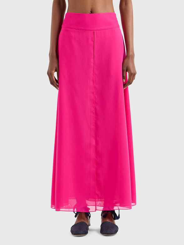 Maxi skirt in fuxia - 1