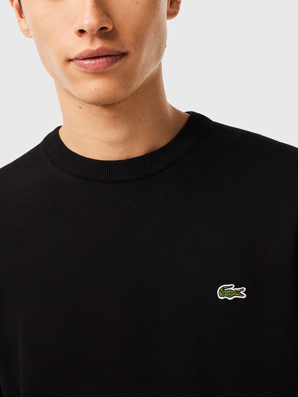 Crew neck cotton sweater - 4