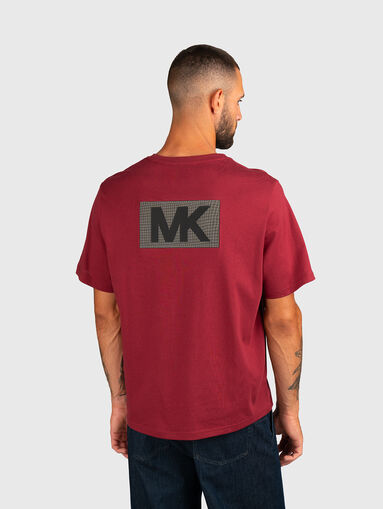 Cotton T-shirt with accent back - 3