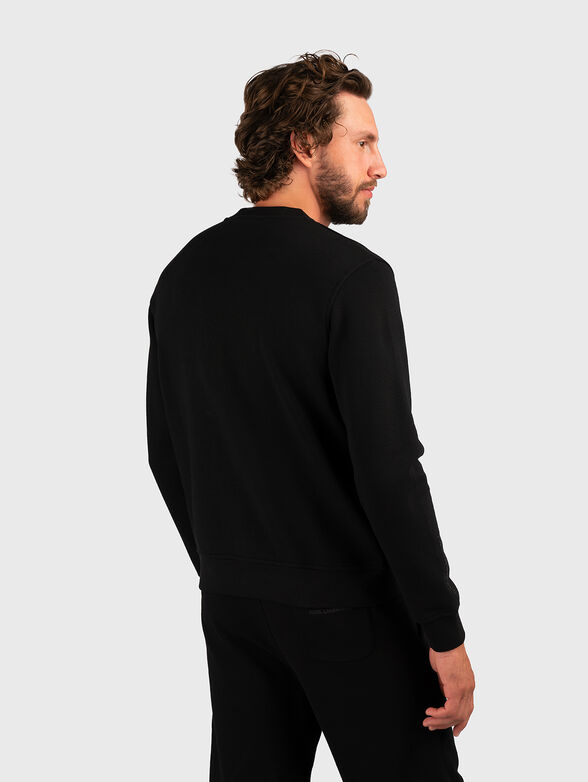 Black sweatshirt with print - 2