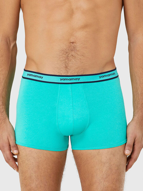 NEW FASHION COLOR cotton boxers with logo embroidery - 1