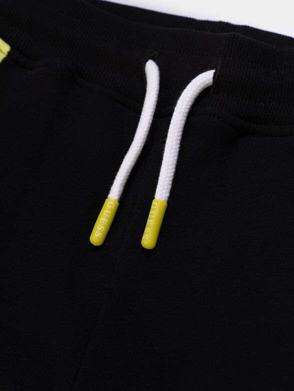 Cotton sports trousers with logo detail - 3