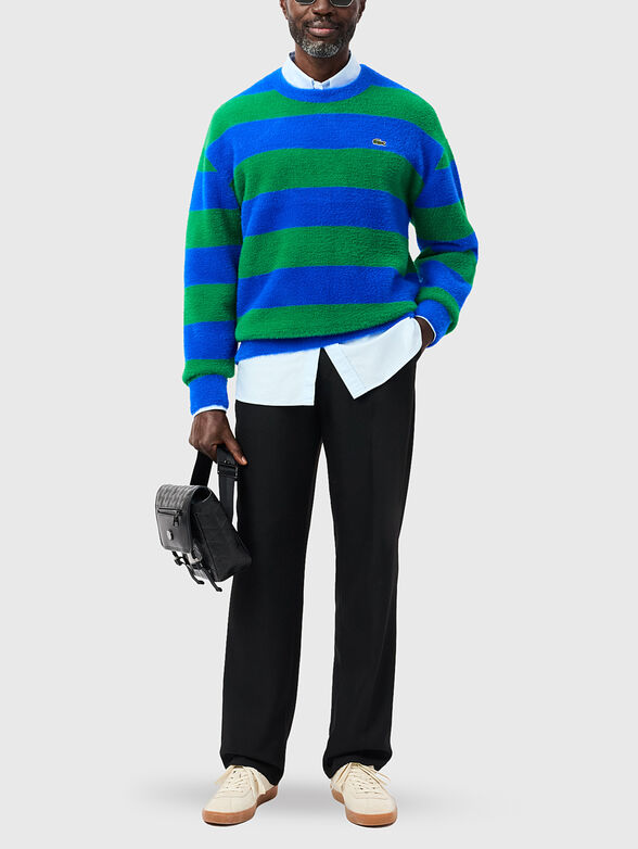 Crew neck striped sweater - 2