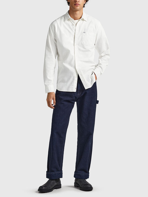 FABIO cotton shirt in grey - 2