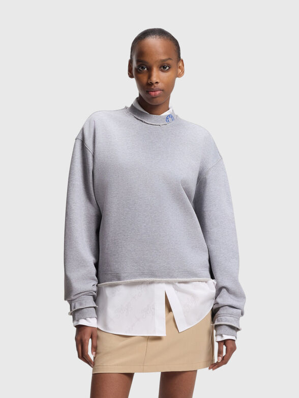 DISMUDGE sweatshirt with accent sleeves - 1