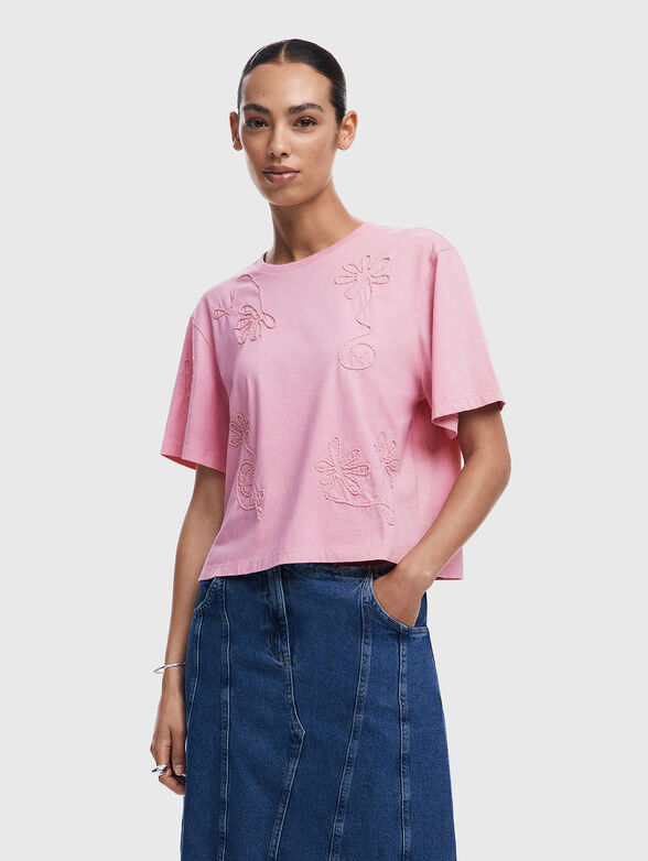 BAHO T-shirt with floral details - 1