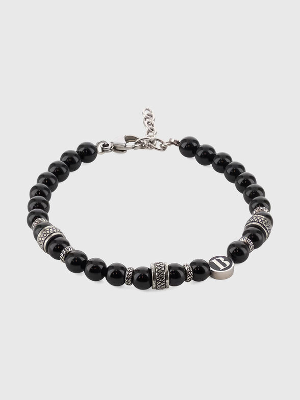 Black bracelet with logo detail - 1