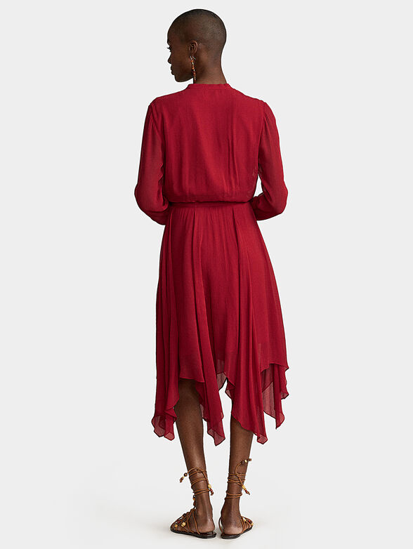 Asymmetrical red dress - 2