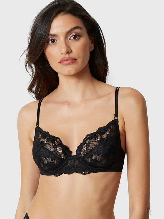 Black lace bra - 1