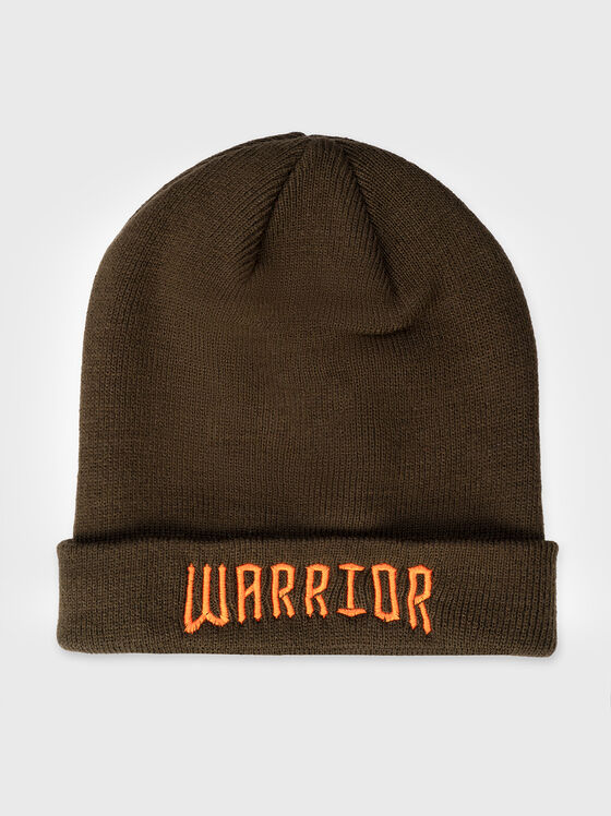 Плетена шапка с лого детайл - 1