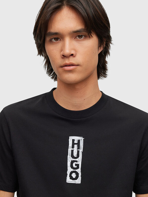 T-shirt with vertical logo - 4